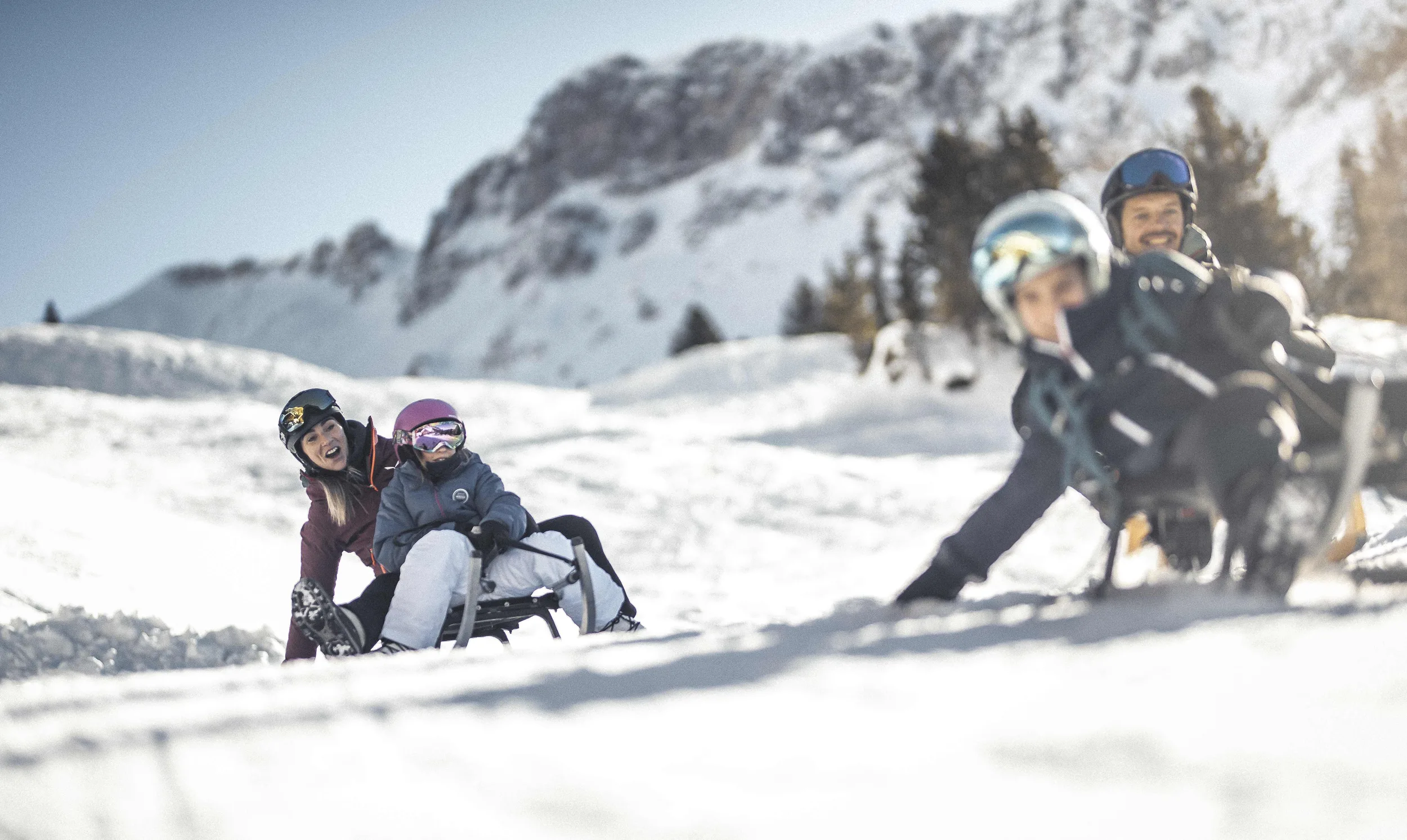 Divertimento in slittino nella Valle del Wipp